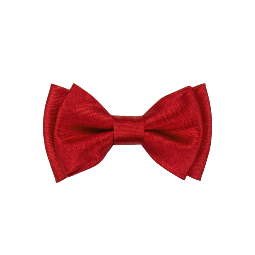 Červený dětský MINI motýlek lesklý