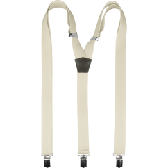 Cream (ecru) men's suspenders