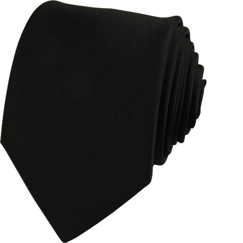 Black Men's Necktie Matte