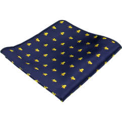 Dark Navy Men's Pocket Square CHICKEN