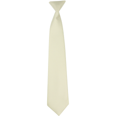 Smetanová (ecru) dětská kravata s jemnou strukturou