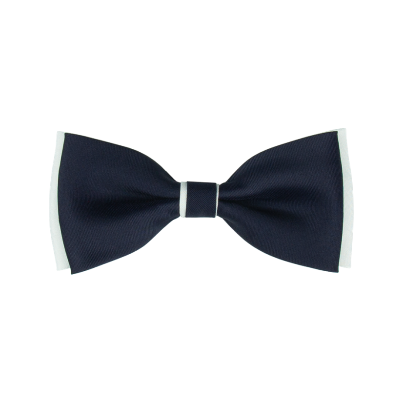 Tmavě modro bílý dětský motýlek matný