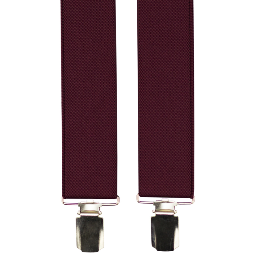 Bordeaux Men's Wide Suspenders