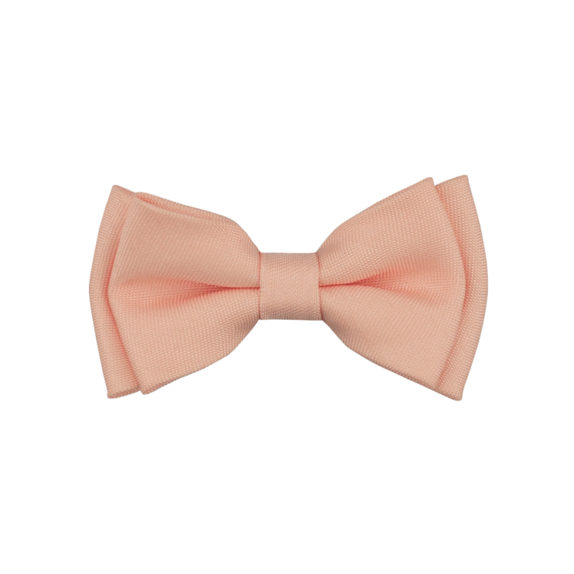 Světle lososový dětský MINI motýlek matný