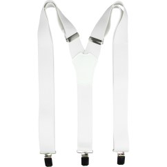 Bílé pánské široké kšandy