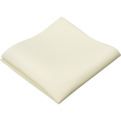 Cream (Ecru) Men's Pocket Square with Subtle Texture