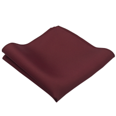 Wine Red Men's Pocket Square Mat/Gloss