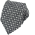 Tmavě šedá pánská hedvábná kravata se vzorem