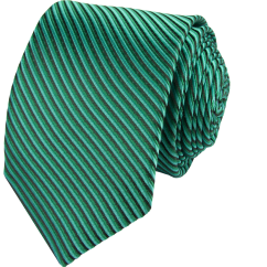 Zelená pánská kravata s proužky
