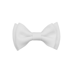 Bílý dětský motýlek matný