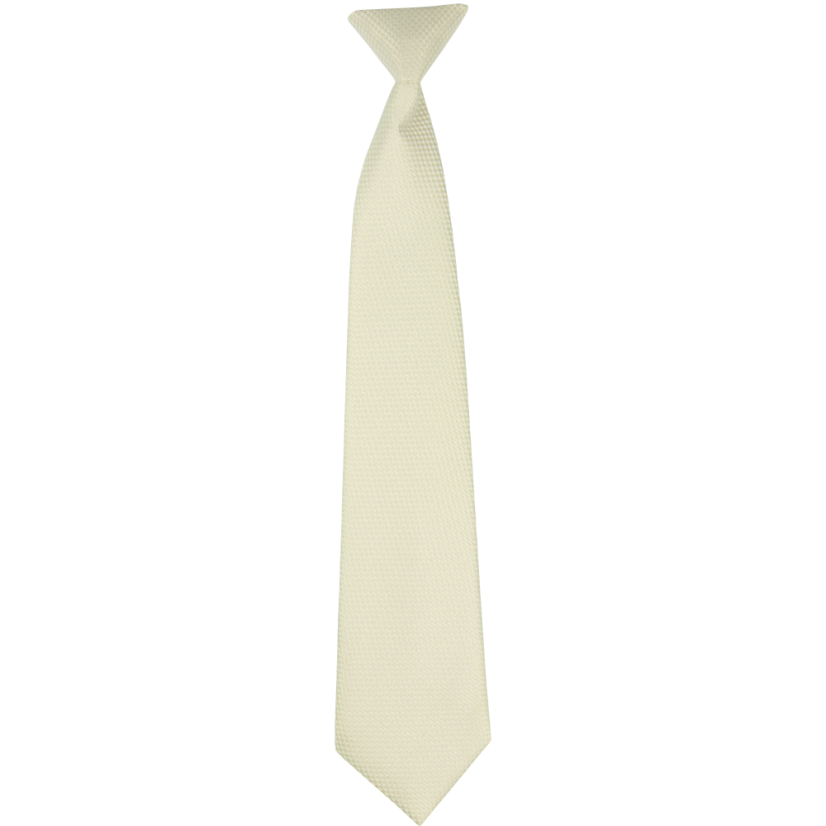 Cream (Ecru) Children's Necktie with Subtle Texture