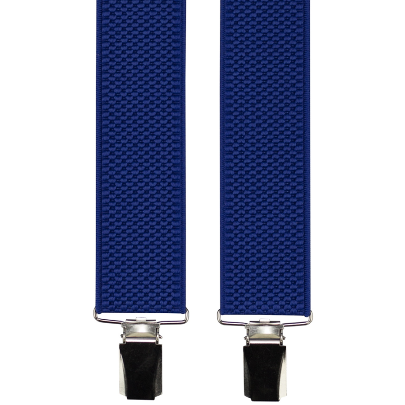 Královsky modré pánské široké kšandy