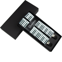 Pánské kšandy s motivem kláves piana