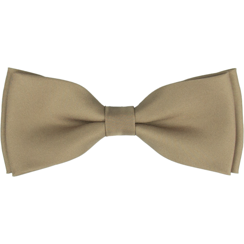 Světle hnědý pánský motýlek matný