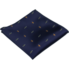 Dark Navy Men's Pocket Square PLANETS