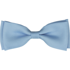 Světle modrý pánský motýlek matný