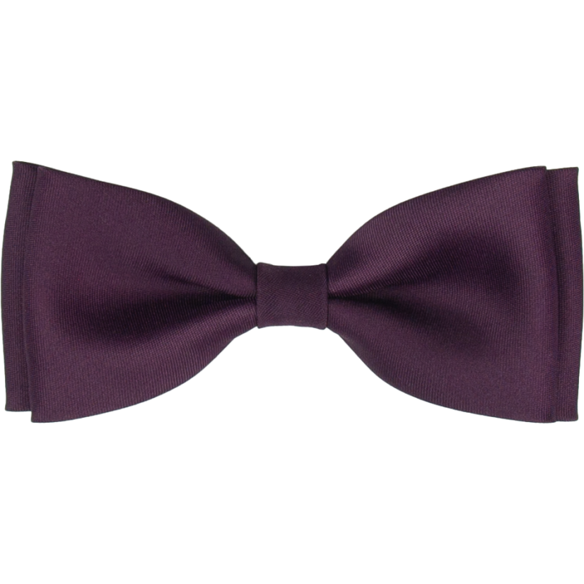 Tmavě fialový pánský motýlek matný