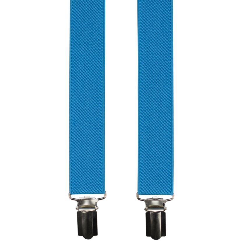 Tyrkysové dětské kšandy - Dĺžka: 60cm (pro děti do 110cm)