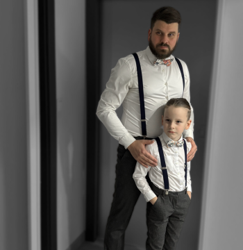 Táta a syn: sladěný outfit, který si zapamatujete