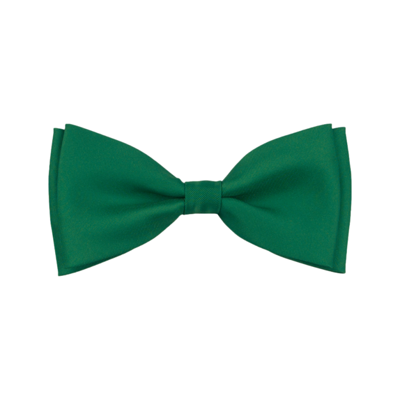 Tmavě zelený dětský motýlek matný