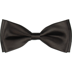 Tmavě hnědý pánský motýlek lesklý