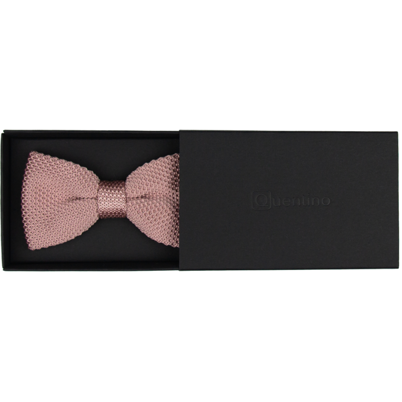 Dusty Pink Men's Knitted Bow Tie
