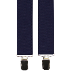 Dark Navy Men's Wide Suspenders