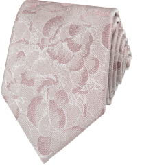 Men's powder-colored tie and pocket square