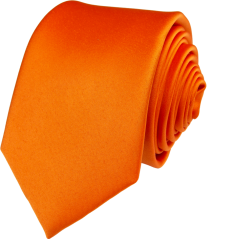 Oranžová pánská kravata