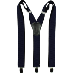 Tmavě modré strukturované pánské široké kšandy