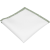 White Men's Pocket Square with Sage Green Floral Border