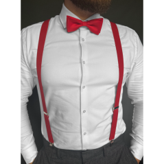 Red Men's Suspenders