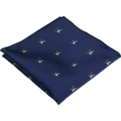 Tmavě modrý pánský kapesníček divoká KACHNA
