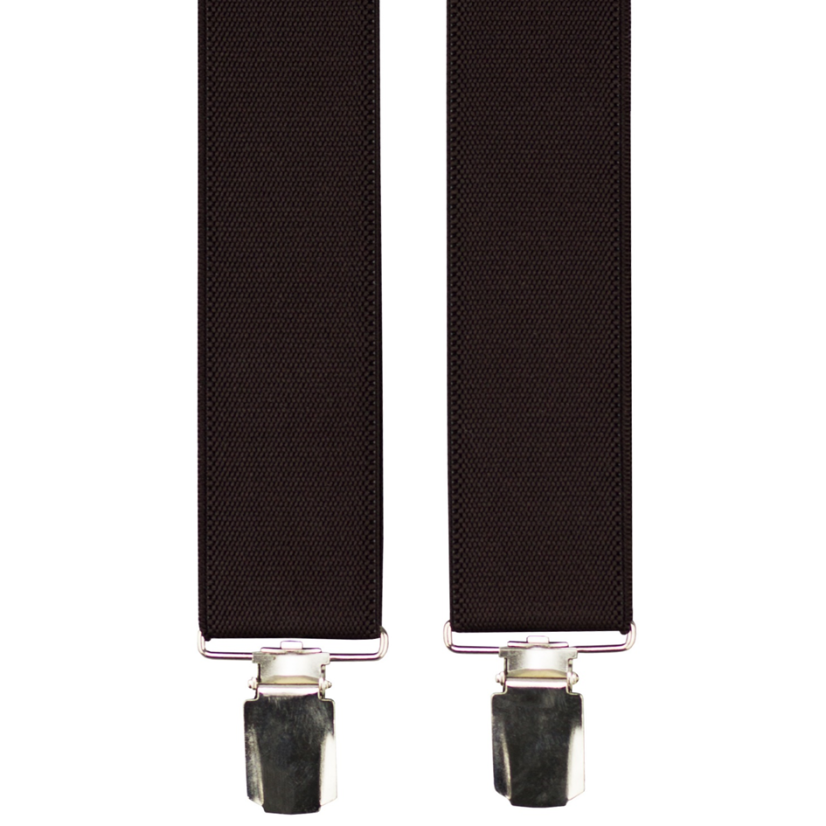 Dark Brown Men's Wide Suspenders Dark Brown Men's Wide Suspenders