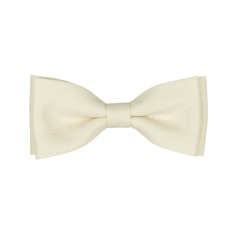 Smetanový (ecru) dětský motýlek s jemnou strukturou