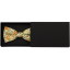 Light Beige Men's Cotton Bow Tie with Yellow Orange Flowers