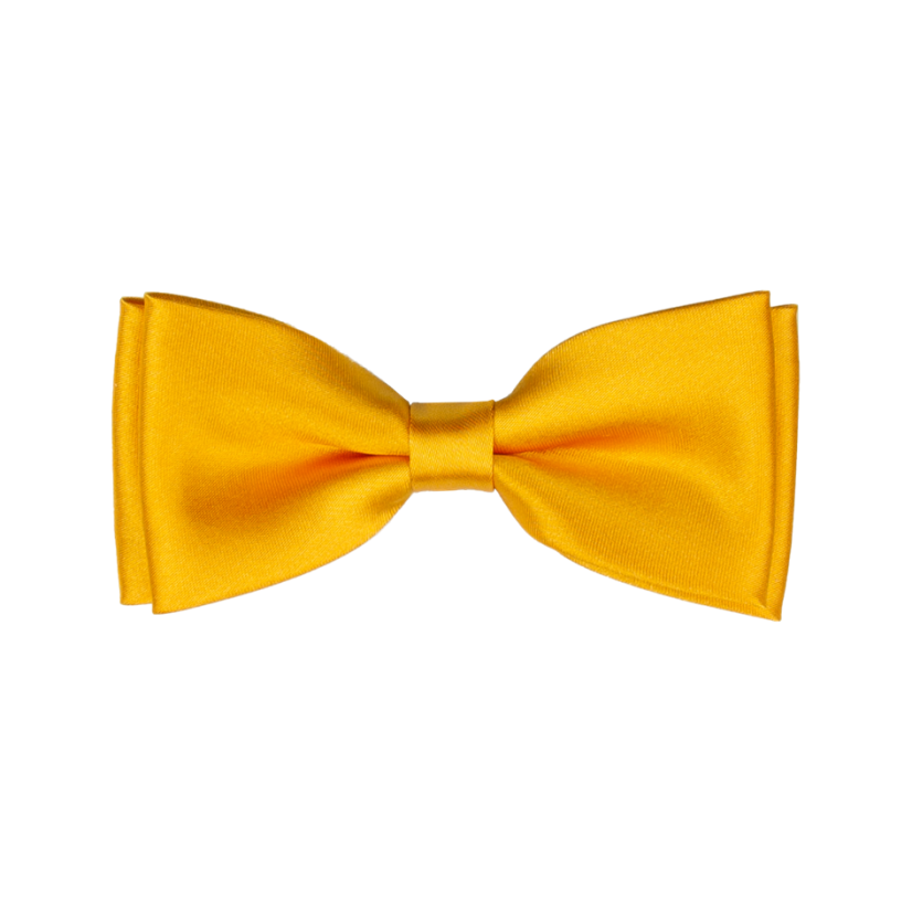 Hořčicově žlutý dětský motýlek lesklý