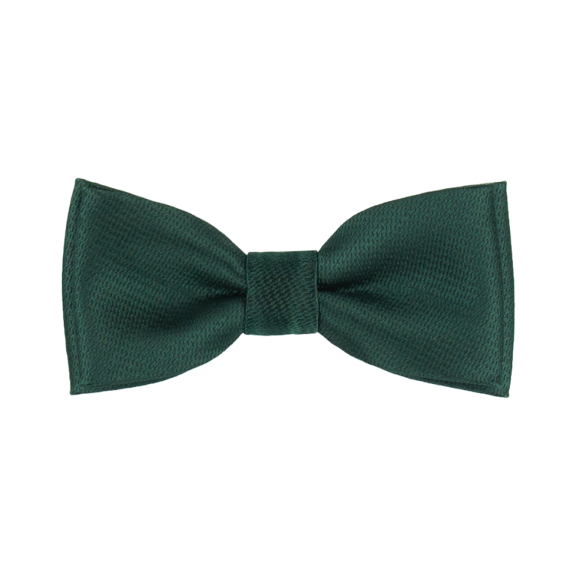 Smaragdově zelený dětský motýlek s jemným vzorem