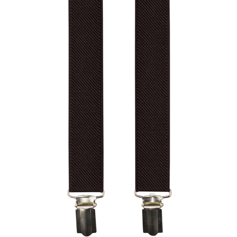 Tmavě hnědé dětské kšandy - Dĺžka: 80cm (pro děti do 150cm)