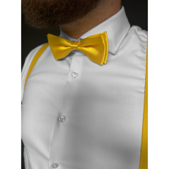 Canary Yellow Men's Bow Tie Glossy