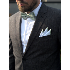 Sage green men's matte bow tie