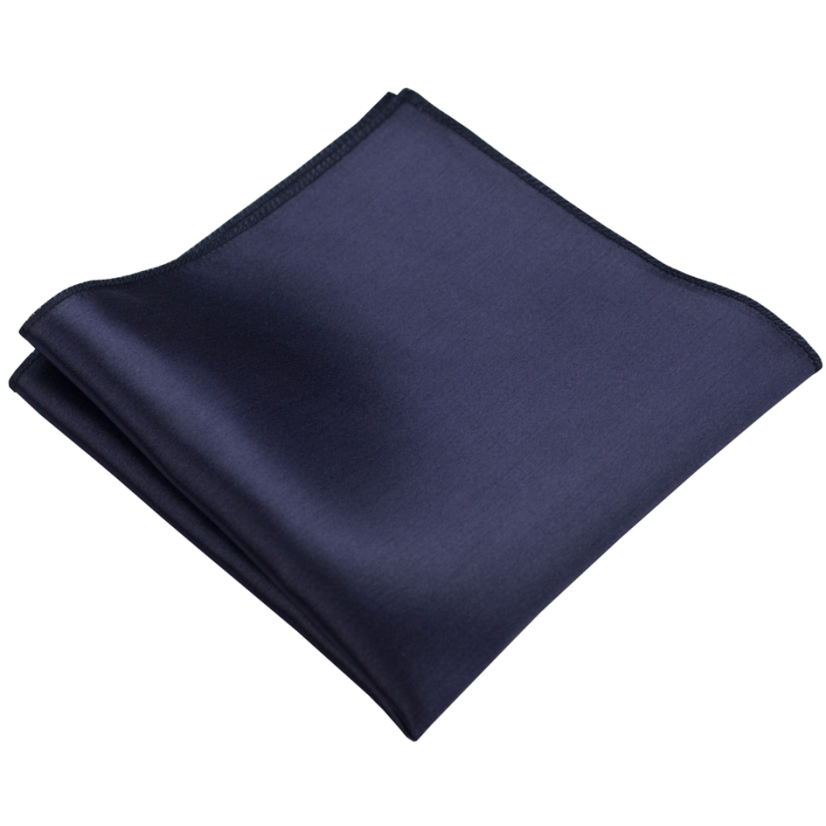 Tmavě modrý pánský kapesníček mat/lesk