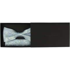 Světle modrý pánský motýlek s jemným vzorem