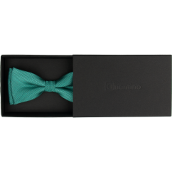 Petrolejově zelený pánský motýlek s jemným vzorem