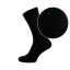Black Men's Socks with Wine Red Polka Dots
