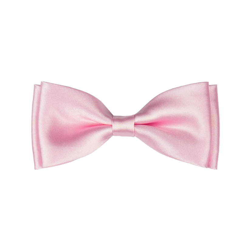 Světle růžový dětský motýlek lesklý