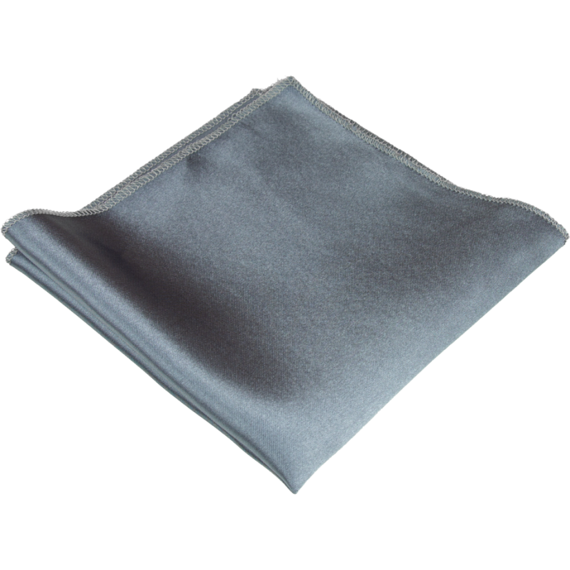 Šedý pánský kapesníček mat/lesk