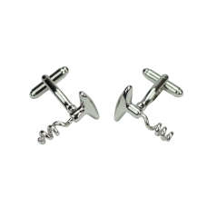 Manžetové knoflíčky stříbrné vývrtky