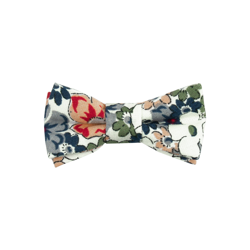 Colourful MINI Children's Bow Tie with Flowers