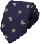 Tmavě modrá pánská kravata VČELA